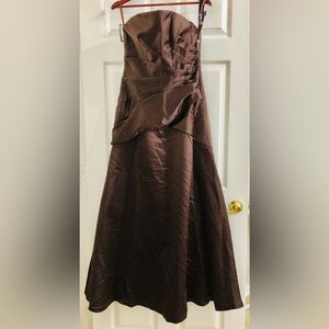 Impressions Brand #1800 Chocolate Cocktail Dress Size 8 Bridesmaid